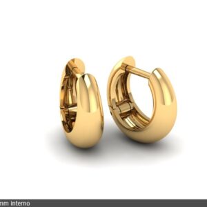 Brinco com trava articulada - Ouro 18k