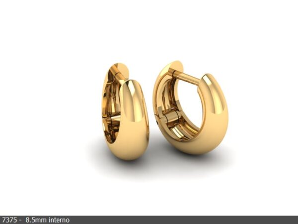 Brinco com trava articulada - Ouro 18k